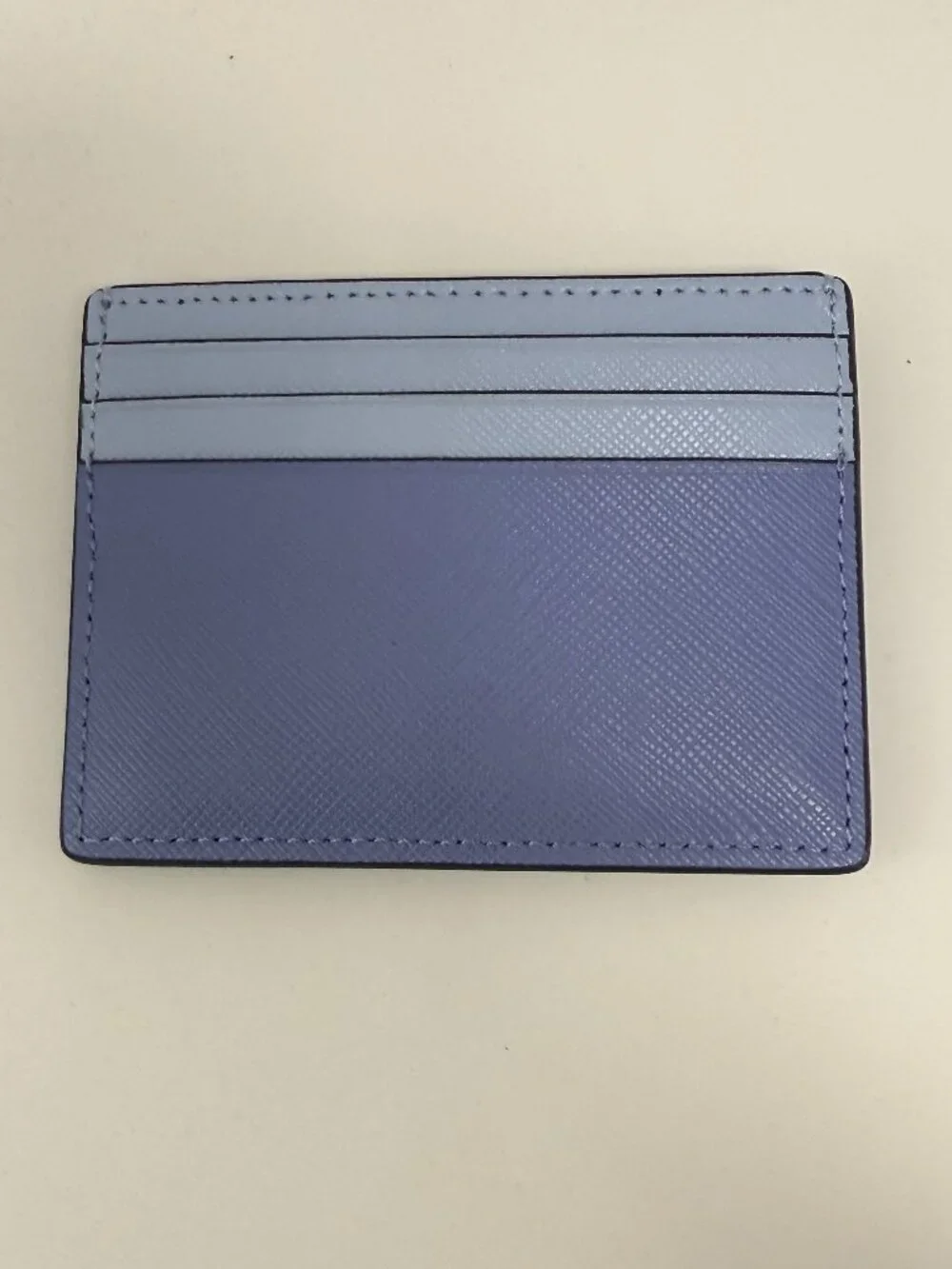 Kate Spade Madison Colorblock Saffiano Cardholder Evening Blue